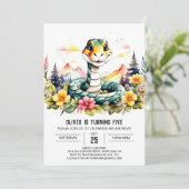 Invitation Enfants Serpent Personnalisé Anniversaire (Debout devant)