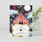 Invitation Enfants Simple Cirque Anniversaire (Debout devant)