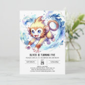 Invitation Enfants singe Anniversaire (Debout devant)