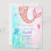 Invitation Enfants Sirène (Devant)