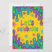Invitation Enfants Slime Party Anniversaire (Dos)
