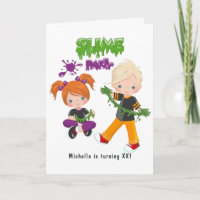 Enfants Slime Party Anniversaire Photo