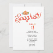 Invitation Enfants Spaghetti Anniversaire (Devant)