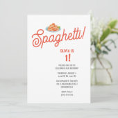 Invitation Enfants Spaghetti Anniversaire (Debout devant)