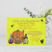 Invitation Enfants Spooktacular Gnomes Halloween Party (Debout devant)