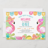 Invitation Enfants Taco multicolore à propos d'un anniversair (Devant)