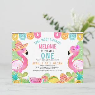 Invitation Enfants Taco multicolore à propos d'un anniversair