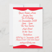 Invitation Enfants tous à bord Big Red Bus Party (Dos)