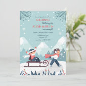 Invitation Enfants Traîneau (Debout devant)