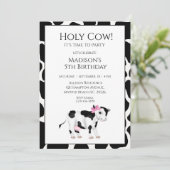 Invitation Enfants Vache Imprimer Filles Anniversaire Fête In (Debout devant)