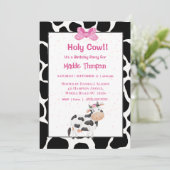 Invitation Enfants Vache Imprimer Filles Anniversaire Fête In (Debout devant)