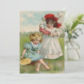 Invitation Enfants victoriens (Debout devant)