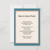 Invitation Enfants vintages de Kawaii japonais (Dos)