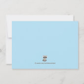 Invitation Enfants Woodland fête d'anniversaire (Dos)