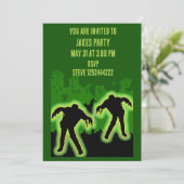 Invitation Enfants Zombie Apocalypse (Debout devant)