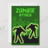 Invitation Enfants Zombie Apocalypse (Dos)