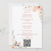 Invitation Enfiler des fleurs sauvages de boho pastel tout en (Dos)