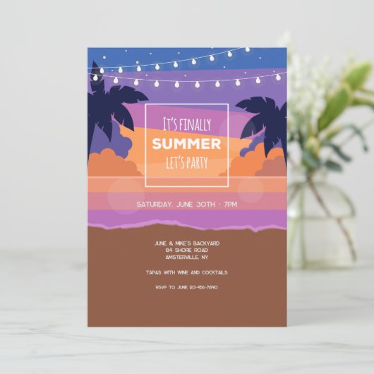 Invitation Enfin été (Debout devant)