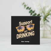 Invitation Enfin libéré du bla-bla. Un diplôme de fin d'étude (Debout devant)