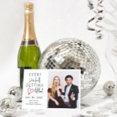 Invitation Enfin Obtenir Mariage Hitché Enregistrer La Date
