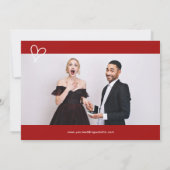 Invitation Enfin Obtenir Mariage Hitché Enregistrer La Date (Dos)