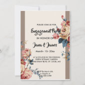 Invitation Engagement     bien-aimé (Devant)