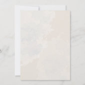 Invitation ENGAGEMENT | Fleurs de Lilac Rustique et Pivoine A (Dos)