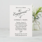 Invitation Engagement minimaliste (Debout devant)
