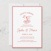 Invitation Engagement Party That’s Amore Italian Pasta Red (Devant)