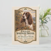 Invitation English Springer Spaniel (Debout devant)