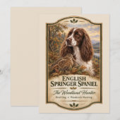 Invitation English Springer Spaniel (Devant / Derrière)