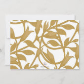 Invitation enlacée de dîner de retraite (Dos)