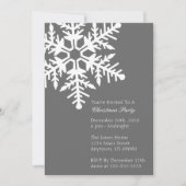 Invitation enorme de fête de Noël de flocon de (Devant)
