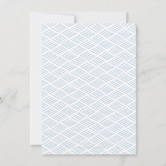 Invitation ENREGISTRER LA brosse DATE lettre script canard bl (Dos)