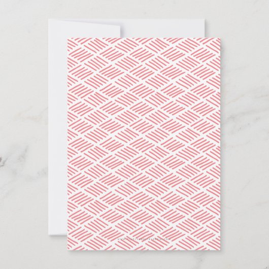 Invitation ENREGISTRER LA brosse DATE lettré script corail ro (Dos)