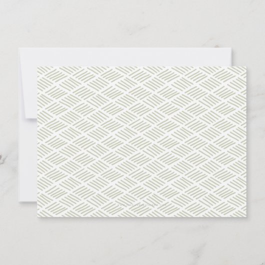 Invitation ENREGISTRER LA brosse DATE texte texte vert (Dos)