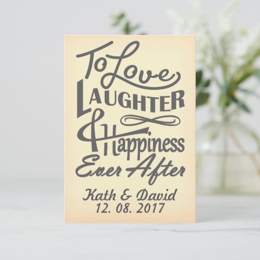 Invitation Enregistrer la conception de la date (Debout devant)