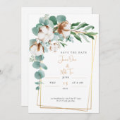 Invitation enregistrer la date (Devant / Derrière)