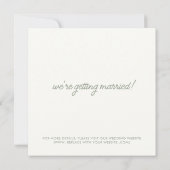 Invitation Enregistrer la date (Dos)