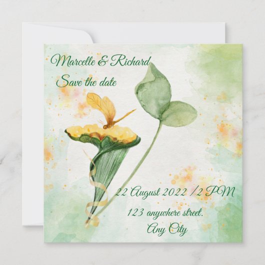 Invitation enregistrer la date (Devant)