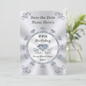 Invitation Enregistrer la date Anniversaire Invitations, N'IM (Debout devant)