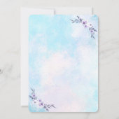 Invitation Enregistrer La Date Aquarelle Pastel (Dos)