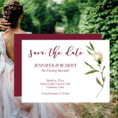 Invitation Enregistrer La Date Aquarelle Roses Blanches Cranb