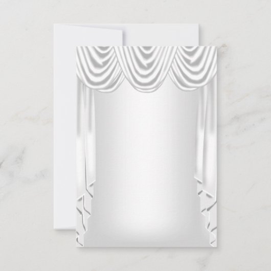 Invitation Enregistrer la date Argent blanc (Dos)