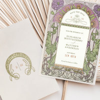 Enregistrer la date Art Nouveau Vintage par Mucha 