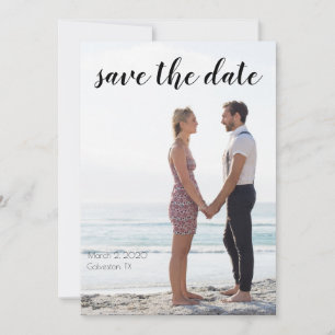 Invitation Enregistrer la date avec photo