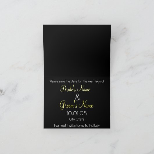 Invitation Enregistrer la date Cala Lily - Customisé (Intérieur)