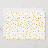 Invitation Enregistrer la date Calendrier Elegant Gold Heart  (Dos)