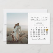 Invitation Enregistrer la date Calendrier Janvier 2024 Mois C (Devant)