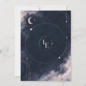 Invitation Enregistrer la Date | Céleste Clair de (Dos)